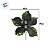 Poinsétia Decorativa - Verde com Glitter - 19cm - 1 unidade - Cromus - Rizzo - Imagem 3