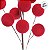 Galho Decorativo de Natal - Berry Veludo - Borgonha - 62cm - 1 unidade - Cromus - Rizzo - Imagem 2