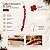 Galho Decorativo de Natal - Borgonha com Poa Veludo - 1,2m  - 1 unidade - Cromus - Rizzo - Imagem 5