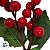 Mini Galho Decorativo com Frutinhas - Vermelho e Marrom - 17cm - 1 unidade - Cromus - Rizzo - Imagem 2