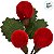 Mini Galho Decorativo com Bolinhas - Vermelho e Marrom - 11x20cm - 1 unidade - Cromus - Rizzo - Imagem 3