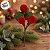 Mini Galho Decorativo com Bolinhas - Vermelho e Marrom - 11x20cm - 1 unidade - Cromus - Rizzo - Imagem 5
