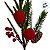 Galho Decorativo com Pinha - Vermelho, Verde e Marrom - 46cm - 1 unidade - Cromus - Rizzo - Imagem 3