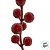 Galho Decorativo com Frutinhas - Vermelho e Marrom - 50cm - 1 unidade - Cromus - Rizzo - Imagem 3