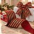 Fita Aramada Decorativa de Natal - Vermelho com Listras Douradas - 6,3cm x 9,14m - 1 unidade - Cromus - Rizzo - Imagem 1