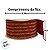 Fita Aramada Decorativa de Natal - Vermelho com Listras Douradas - 6,3cm x 9,14m - 1 unidade - Cromus - Rizzo - Imagem 4