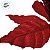 Poinsétia Decorativa - Veludo Vermelho - 18x16x18cm - 1 unidade - Cromus - Rizzo - Imagem 3