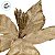 Poinsétia Decorativa - Veludo Ouro - 18x16x18cm - 1 unidade - Cromus - Rizzo - Imagem 3