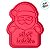 Cortador + Carimbo - Papai Noel com Placa 3D - Ref. 1092 - 7x6,5cm - 1 unidade - RR Cortadores - Rizzo - Imagem 4