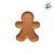 Bandeja Decorativa de Natal - Boneco Gingerbread - Caramelo - 21,5cm - 1 unidade - Rizzo - Imagem 3