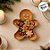 Bandeja Decorativa de Natal - Boneco Gingerbread - Caramelo - 21,5cm - 1 unidade - Rizzo - Imagem 5