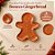 Bandeja Decorativa de Natal - Boneco Gingerbread - Terracota - 21,5cm - 1 unidade - Rizzo - Imagem 2