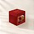 Caixa para Mini Panetone com Visor - Natal Elegance - Vermelho - 11,5x11,5cm - 10 unidades - Regina - Rizzo - Imagem 1