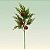 Galho Decorativo de Natal - Pinha e Folhas - 50x30x7cm - 1 unidade - Cromus - Rizzo - Imagem 1