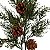 Galho Decorativo de Natal - Pinha e Folhas - 50x30x7cm - 1 unidade - Cromus - Rizzo - Imagem 4