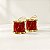 Enfeite para Pendurar de Natal - Tambor - Vermelho e Dourado - 6cm - 2 unidades - Rizzo - Imagem 1