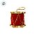 Enfeite para Pendurar de Natal - Tambor - Vermelho e Dourado - 6cm - 2 unidades - Rizzo - Imagem 2