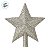 Topo de Árvore Ponteira - Estrela Glitter - Prata - 20cm - 1 unidade - Rizzo - Imagem 2
