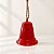 Enfeite para Pendurar de Natal - Sino Vermelho - 14cm - 1 unidade - Rizzo - Imagem 1