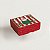 Caixa para 4 Doces - Natal Afetivo - Vermelho - 8x8x4cm - 10 unidades - Cromus - Rizzo - Imagem 1