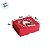 Caixa para 4 Doces - Memorias - Vermelho - 8x8x4cm - 10 unidades - Cromus - Rizzo - Imagem 3