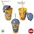 Copo com Tampa e Canudo - Minions - Mod. 4 - 280ml - 1 unidade - Plasútil - Rizzo - Imagem 2