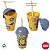 Copo com Tampa e Canudo - Minions - Mod. 3 - 280ml - 1 unidade - Plasútil - Rizzo - Imagem 2