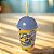 Copo com Tampa e Canudo - Minions - Mod. 1 - 280ml - 1 unidade - Plasútil - Rizzo - Imagem 1