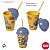 Copo com Tampa e Canudo - Minions - Mod. 1 - 280ml - 1 unidade - Plasútil - Rizzo - Imagem 2