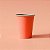 Copo de Papel - Coral Liso - 270ml - 10 unidades - Rizzo - Imagem 1