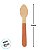 Colher de Madeira - Base Laranja - 14cm - 10 unidades - Rizzo - Imagem 3