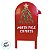 Enfeite Decorativo de Natal - Caixa de Correio - Vermelho e Branco - 15x24x13cm - 1 unidade - Cromus - Rizzo - Imagem 4