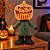Enfeite Decorativo De Halloween Com Som, Luz e Movimento - Boneco Abóbora Assustador - 32cm - 1 unidade - Cromus - Rizzo - Imagem 1