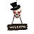 Enfeite para Porta Halloween com Luz - Crânio Welcome - 43cm  - 1 unidade - Cromus - Rizzo - Imagem 3