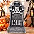 Enfeite Decorativo de Halloween - Lapide Rip Ossos - 30cm - 1 unidade - Cromus - Rizzo - Imagem 1