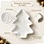 Petisqueira Decorativa de Natal de Cerâmica - Árvore - Branca - 13x2x16cm - 1 unidade - Rizzo - Imagem 5