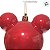Bola de Natal - Mickey - Perolada Vermelha - 8cm - Disney Original - 4 unidades - Cromus - Rizzo - Imagem 2