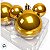 Bola de Natal - Mickey - Metalizada Dourada - 6cm - Disney Original - 6 unidades - Cromus - Rizzo - Imagem 3