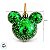 Bola de Natal - Mickey - Açucarada Verde - 10cm - Disney Original - 2 unidades - Cromus - Rizzo - Imagem 4
