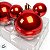Bola de Natal - Mickey - Perolada Vermelha - 6cm - Disney Original - 6 unidades - Cromus - Rizzo - Imagem 3