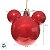 Bola de Natal - Mickey - Perolada Vermelha - 6cm - Disney Original - 6 unidades - Cromus - Rizzo - Imagem 4
