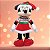 Pelúcia Minnie Mouse de Natal - Verde e Vermelha - 30cm - Disney Original - 1 unidade - Cromus - Rizzo - Imagem 1