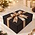 Caixa de Papel Rígido Retangular com Imã - Preto - GG 26x34x13cm - 1 unidade - Cromus - Rizzo - Imagem 4