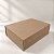 Caixa de Papel Rígido Retangular com Imã - Kraft - G 22x30x9,3cm - 1 unidade - Cromus - Rizzo - Imagem 1