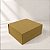 Caixa de Papel Rígido Retangular com Imã - Ouro Fosco -  P 19x21x9cm - 1 unidade - Cromus - Rizzo - Imagem 1