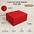 Caixa de Papel Rígido Retangular com Imã - Vermelho -  P 19x21x9cm - 1 unidade - Cromus - Rizzo - Imagem 5