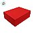Caixa de Papel Rígido Retangular com Imã - Vermelho - M 19x26x9cm - 1 unidade - Cromus - Rizzo - Imagem 2