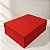 Caixa de Papel Rígido Retangular com Imã - Vermelho - GG 26x34x13cm - 1 unidade - Cromus - Rizzo - Imagem 1