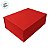 Caixa de Papel Rígido Retangular com Imã - Vermelho - GG 26x34x13cm - 1 unidade - Cromus - Rizzo - Imagem 2