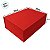 Caixa de Papel Rígido Retangular com Imã - Vermelho - GG 26x34x13cm - 1 unidade - Cromus - Rizzo - Imagem 3
